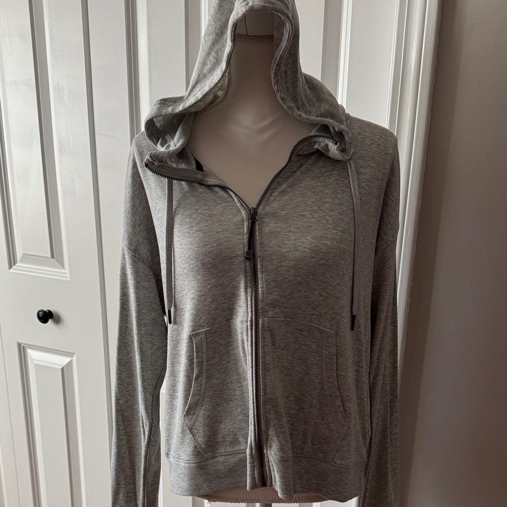 Gray Women's Zip-Up Hoodie